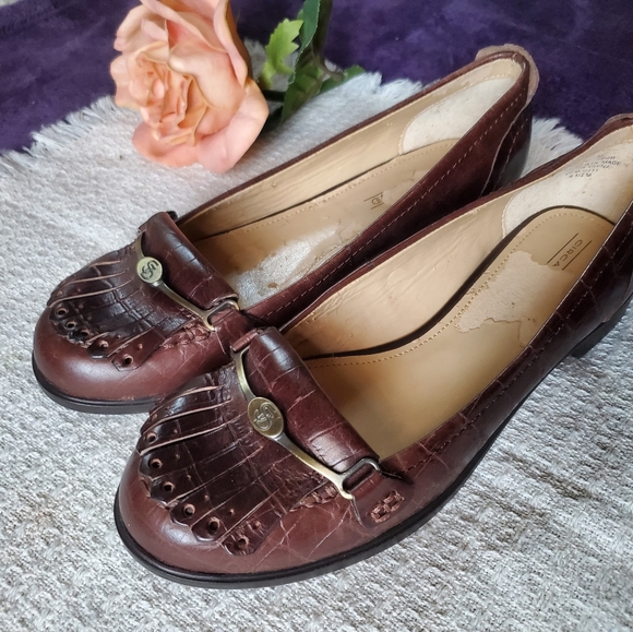 Circa by Joan and David Womens Sz 6.5 Soft Brown Leather Signature Loafers F-185 - Picture 3 of 12